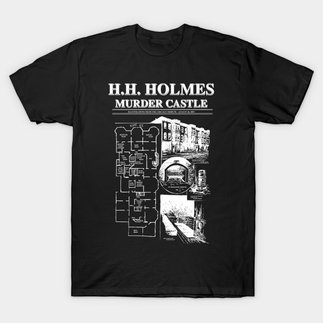 H.H. Holmes Murder Castle T-Shirt by Renegade Rags